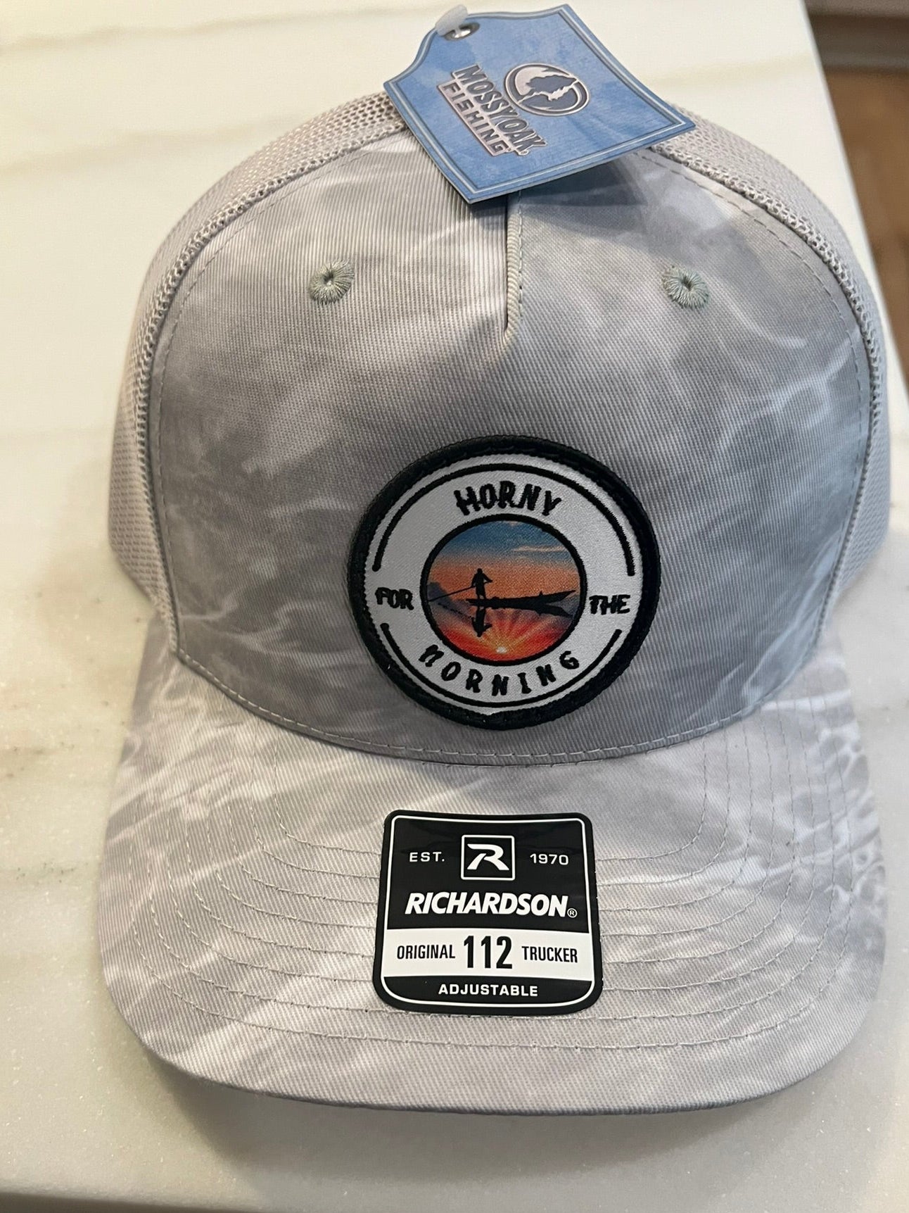 HFTM Sunrise Fishing Patch Hat – Bonefish Camo Edition